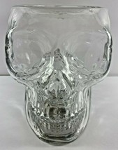 Bath & Body Works Halloween 2021 Light Up Skull 3 Wick Glass Candle Holder  - $79.19