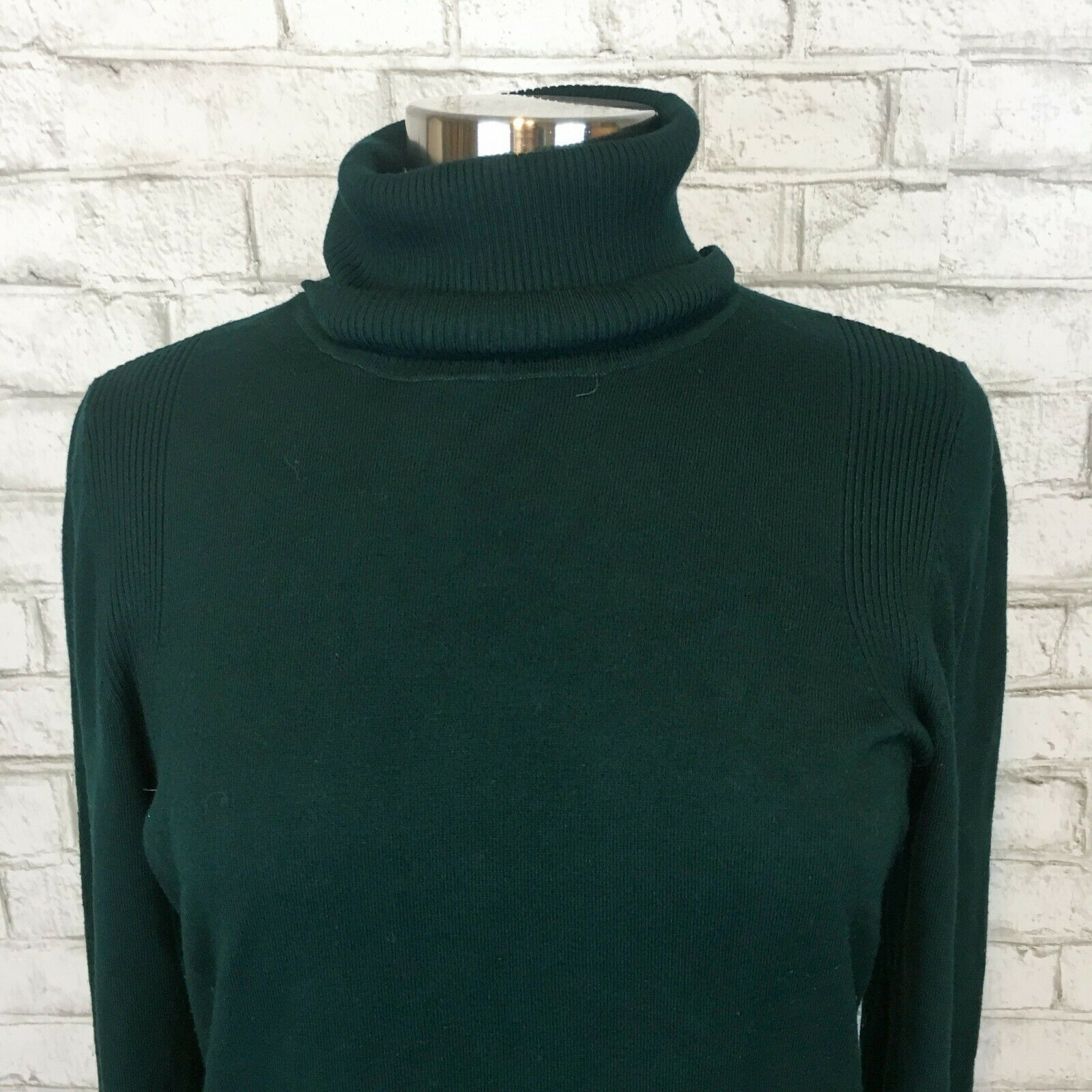 The Limited Women's Forest Green Turtleneck Pullover Sweater Size XL ...