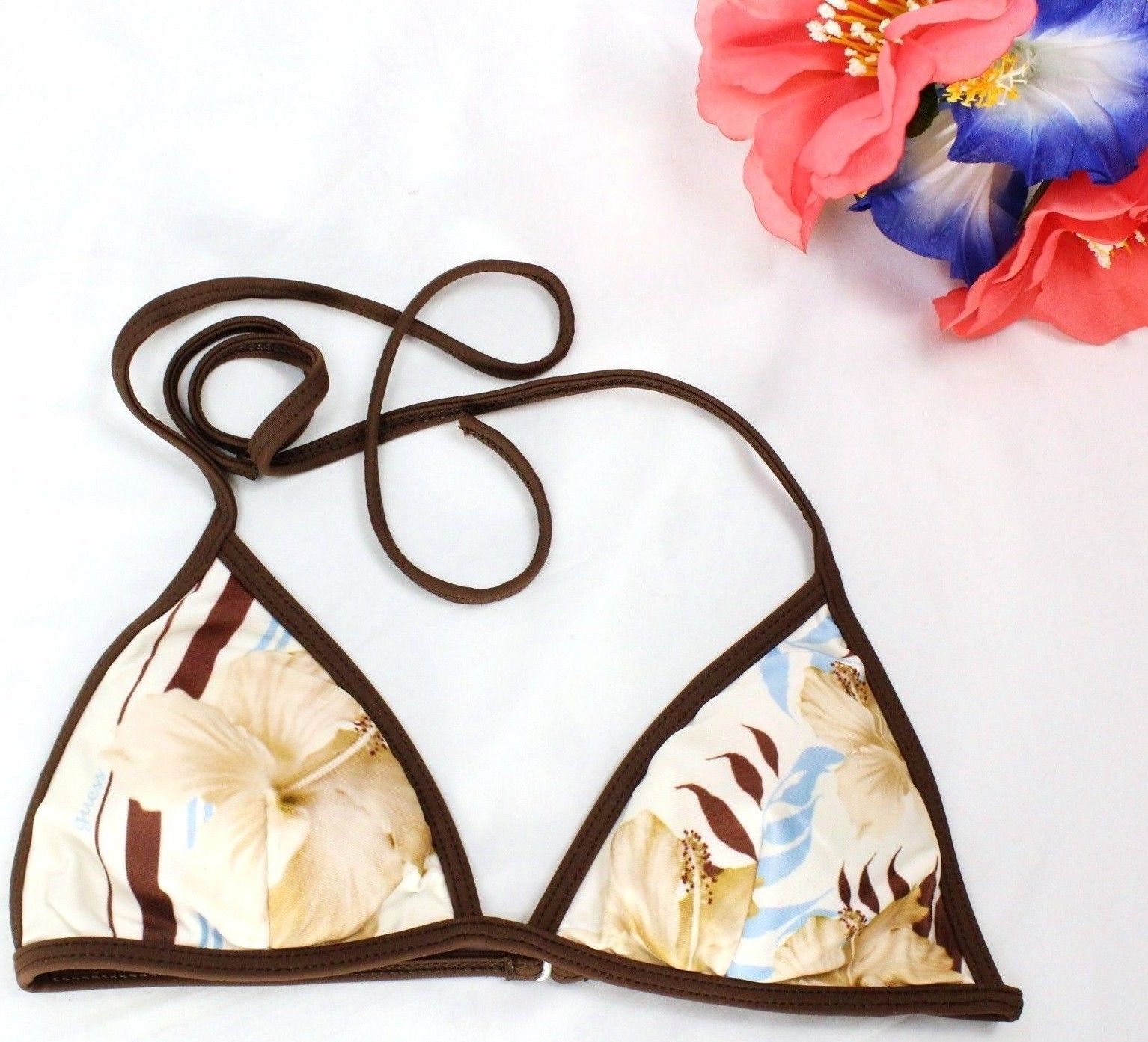 VTG GUESS Bikini Top XS Swimsuit Bathing Suit MADE in USA Women's Cute