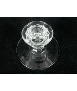 Fostoria Glass Single Light Candle Holder,  Vintage 3D Cubes American Pa... - $14.65