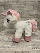 Dan Dee Collector's Choice Unicorn Plush White Pink Sparkle 13 inch Stuffed Toy - $15.83