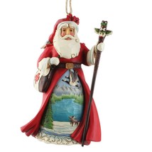 Jim Shore Canadian Santa Ornament Hanging 4.6" High Heartwood Creek Collection 