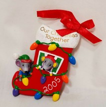 Our Christmas Together Stocking Mice Ornament  American Greetings 2005 3" - $18.89