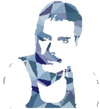 Counted Cross Stitch pattern Freddie Mercury singer 146x165 stitches BN1442 - $3.99