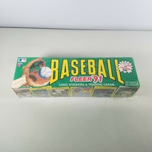 NEW 1991 Fleer Box Set Baseball Cards & Stickers Sealed 732 Total with 50 Logo - $42.55