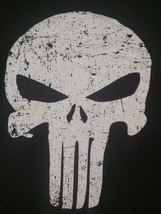 Marvel Punisher Skull graphic T-shirt New Black Delta Pro Weight size me... - $5.94
