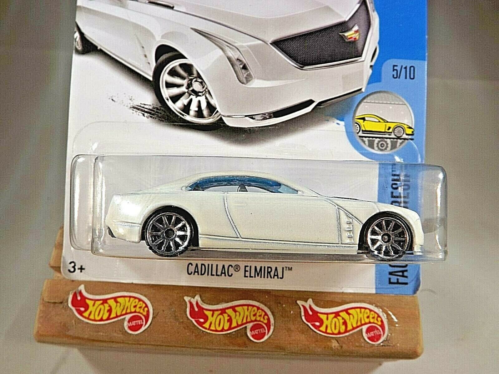 2017 Hot Wheels #08 Factory Fresh 5/10 CADILLAC ELMIRAJ White w/Chrome ...