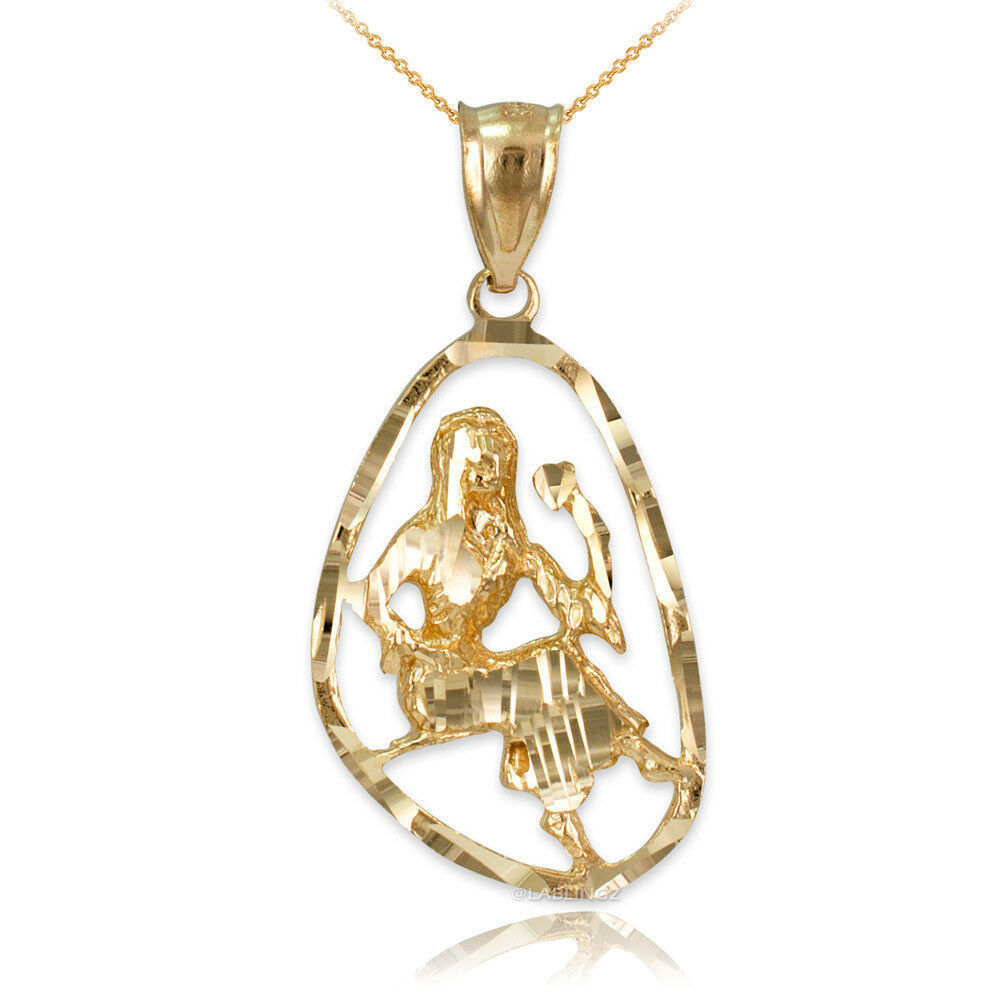 LA BLINGZ 14K Rose Gold Armenian Reversible Cross Pendant Necklace