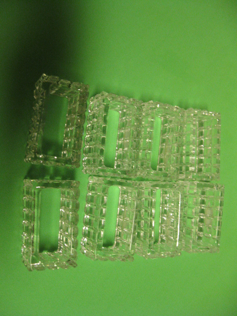 Shannon Crystal Eight (8) Napkin Holders Design of Ireland Other