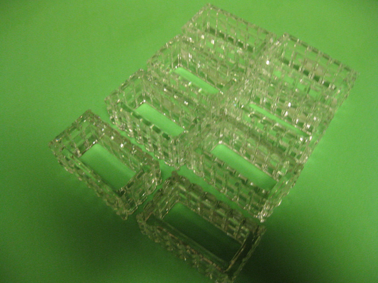 Shannon Crystal Eight (8) Napkin Holders Design of Ireland Other