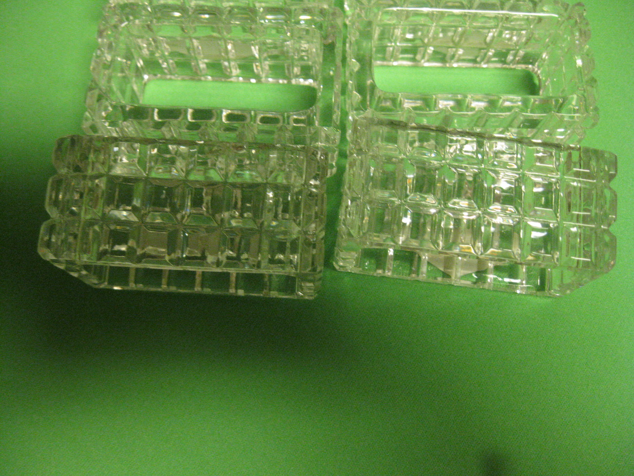 Shannon Crystal Eight (8) Napkin Holders Design of Ireland Other