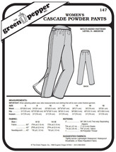 Women's Cascade Powder Snow Pants #147 Sewing Pattern (Pattern Only) gp147 - $6.00