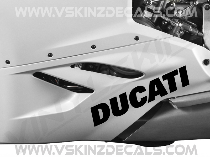 Ducati Logo Fairing Decals Kit Stickers Premium Quality 5 Colors