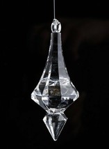 60Pcs 46mm Acrylic Pointed Drop Beads Pendants Wedding Chandelier Craft ... - $14.18