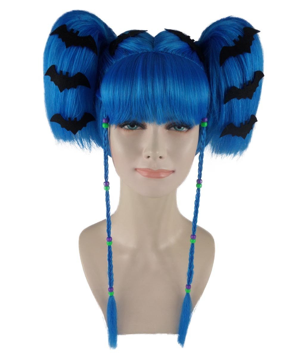 Royal Blue Bat Angel Wig HW333 Wigs & Facial Hair