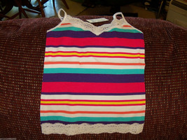 P.S. Aeropostale Striped With Lace Tank Top Size 5 Girls NEW - $17.85