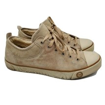 UGG Evera Shoes Sneakers Womens Size 10 Sheepskin Suede Comfort 1888 Beige - $49.45