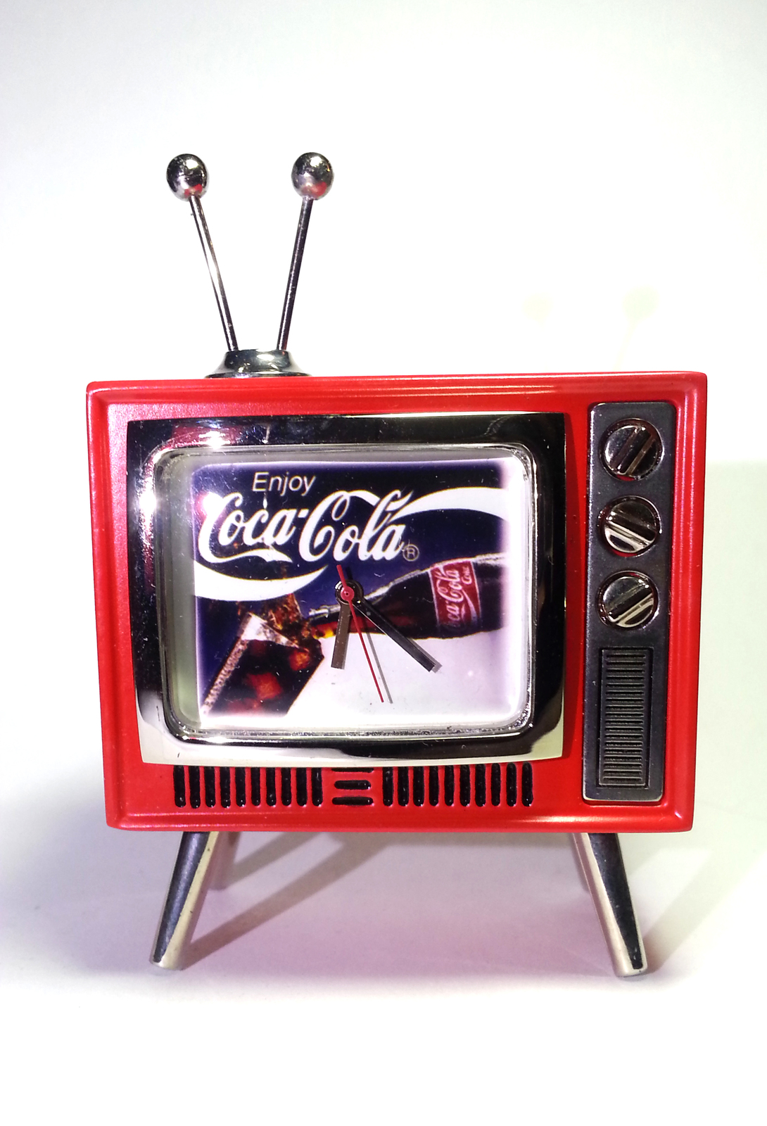 Coca Cola Mini Tv Shaped Desk Clock Enjoy And Similar Items Coca Cola Mini Tv Shaped Desk Clock Enjoy Tested Works