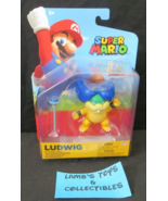 Ludwig Koopa with Magic Wand Super Mario 4&quot; World of Nintendo Action Fig... - $37.98