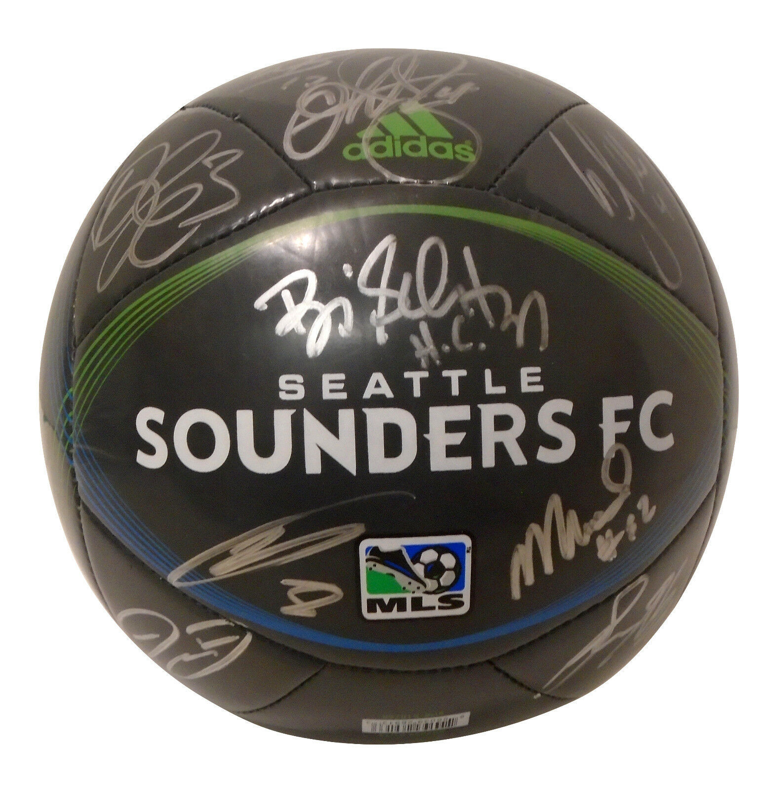 Seattle Sounders Fc Team Signed Autographed Logo Adidas Soccer Ball Proof Balls