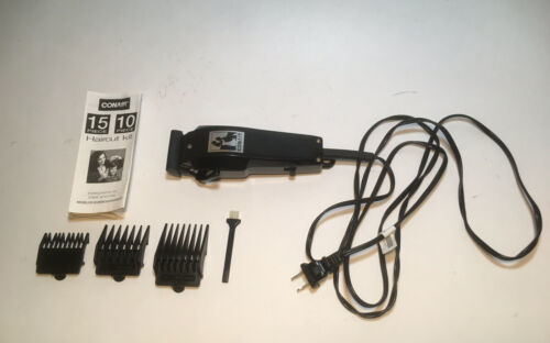 ConAir Corded Electric Black Hair Clippers HC200 (3 Attachments/Manual/Brush) - $19.79