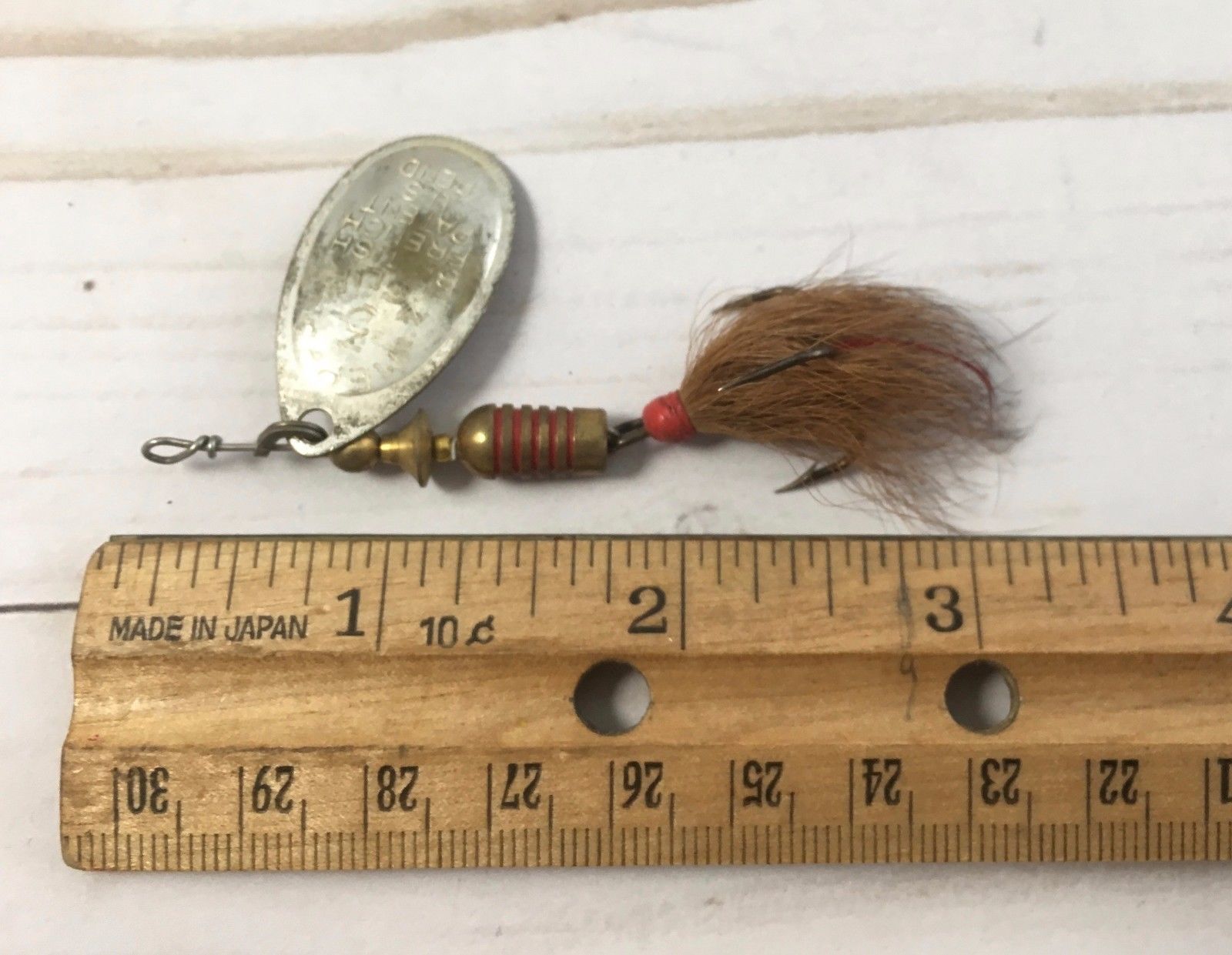 Vintage Mepps Aglia 3 Bucktail Spinner Fishing Lure British Patent
