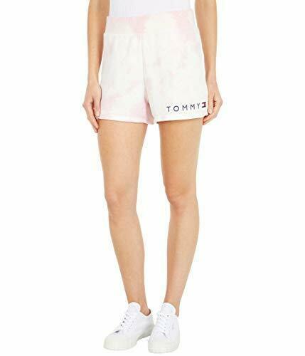 Primary image for Tommy Hilfiger Women's Adaptive Logo Short with Elastic Waist, Coral Blush-PT...