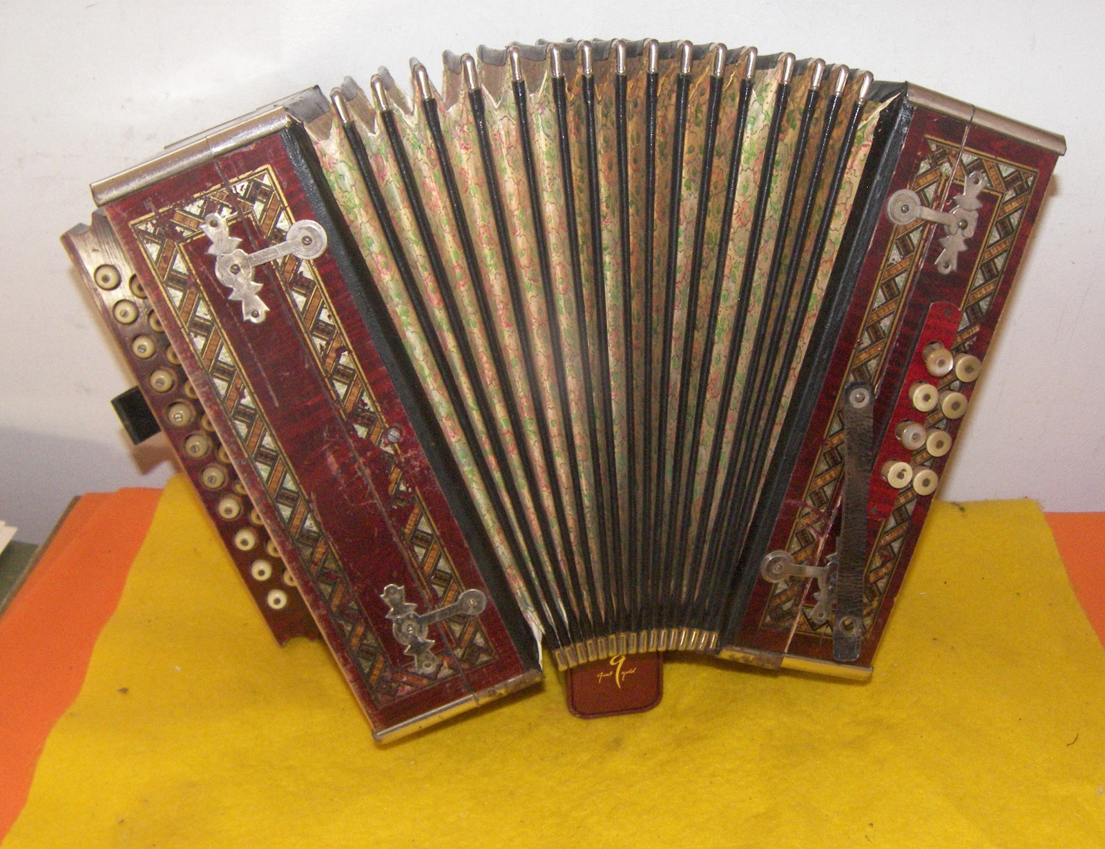 Two Row Button Accordion / Accordian 1930 /40s Concertina Other