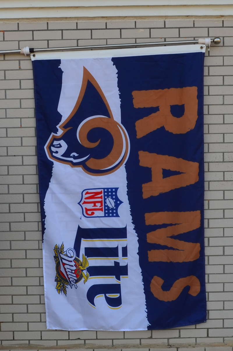 Los Angeles Rams Miller Lite Beer Flag Banner 3X5Feet Flags & Banners