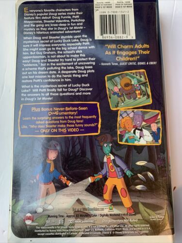 Dougs 1st Movie Vhs Video Tape Walt Disney Animated Movie Jim Jinkins