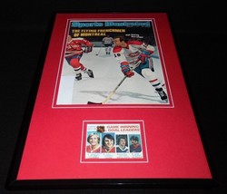 Guy Lafleur Signed Framed 1977 Sports Illustrated Magazine Display Canadiens image 1