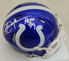 ERIC DICKERSON "HOF" SIGNED INDIANAPOLIS COLTS FLASH SPEED MINI HELMET BECKETT image 1
