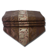 TIL195 brwon elephant table runner tablecloth tablerunner silk 200x30cm ... - $18.99