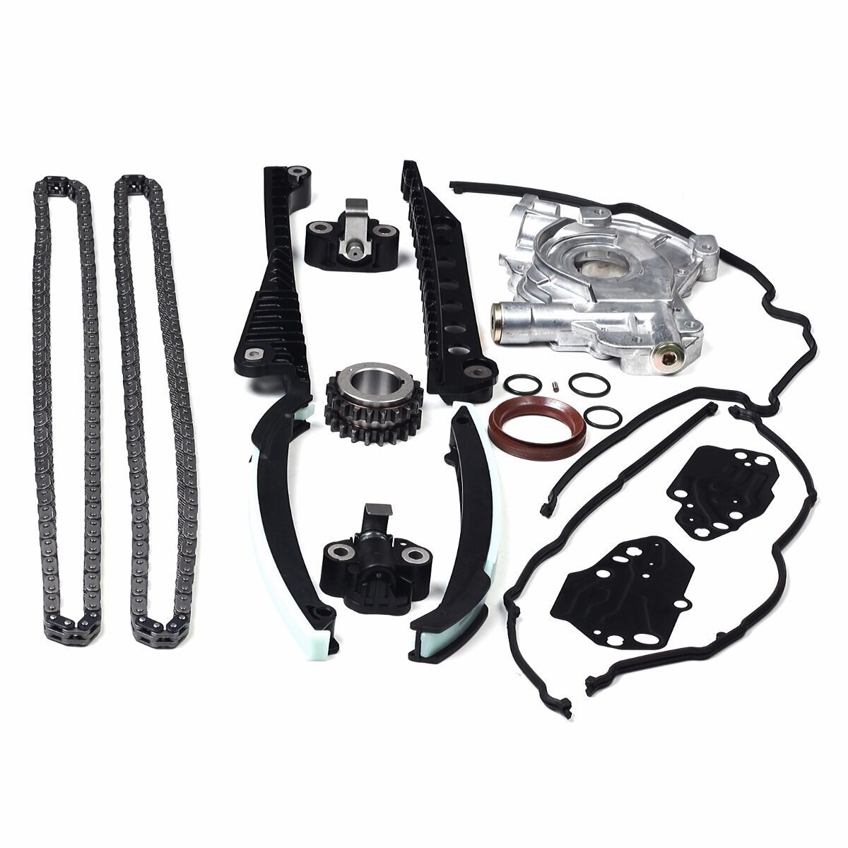 Timing Chain Oil Pump Kit + Cover Gaskets 04-08 For Ford F150 Lincoln 5.4L 3V
