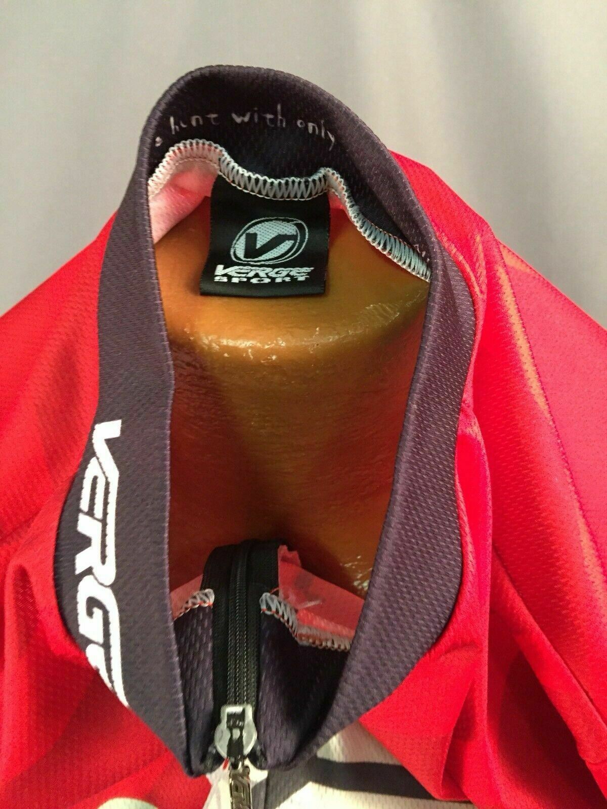 Verge Sport Cycling Jersey Wells Fargo Biking Zip Mens Large Ride The