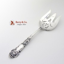 French Renaissance Salad Serving Fork Sterling Silver Reed And Barton 1941 - $164.93