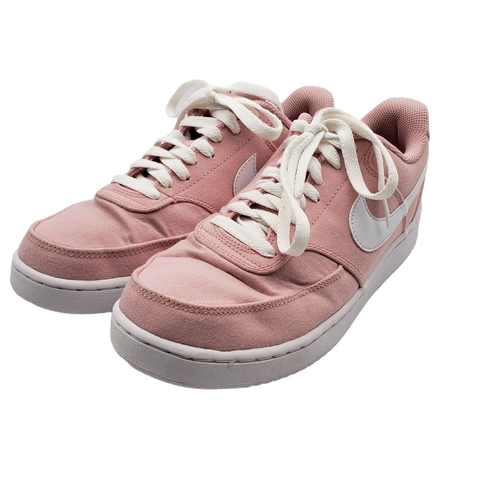 Nike Court Vision Low Pink Canvas Womens Size 9 DB7778-600 Athletic Shoes GUC - Athletic