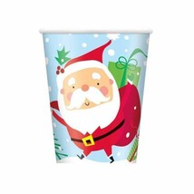 Colorful Santa 8 Ct  9 oz Paper Hot Cold Cups - $2.96