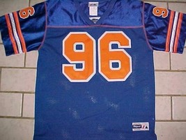 Florida Gators 96 NCAA SEC Majestic Boys Blue Orange Football Jersey M 1... - $34.64