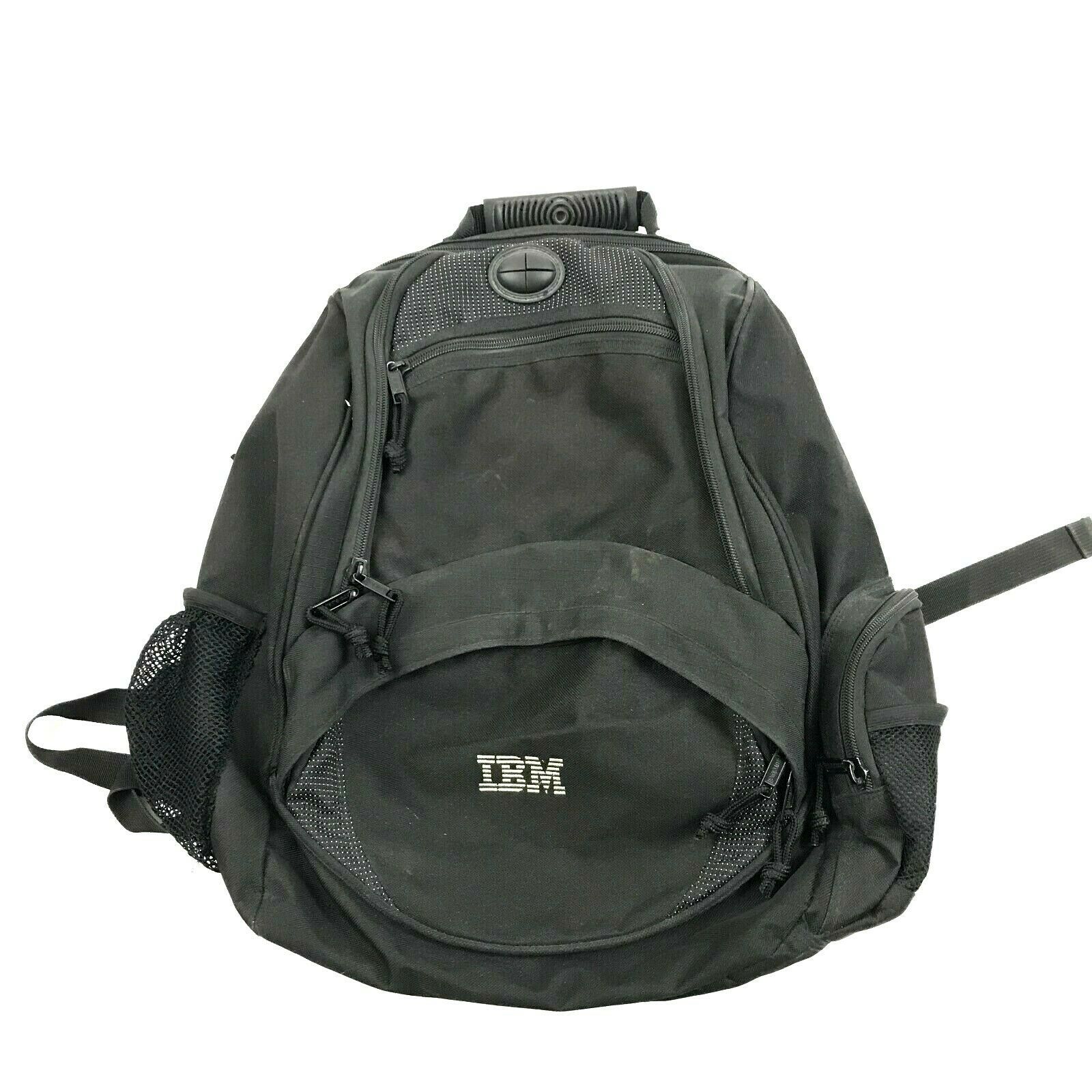 IBM Laptop Bag Security Backpack Large Black Computer Carry Case Travel