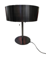 Black Thomasville Albert English Bronze Iron Desk Table Light Lamp $450 AS IS image 1