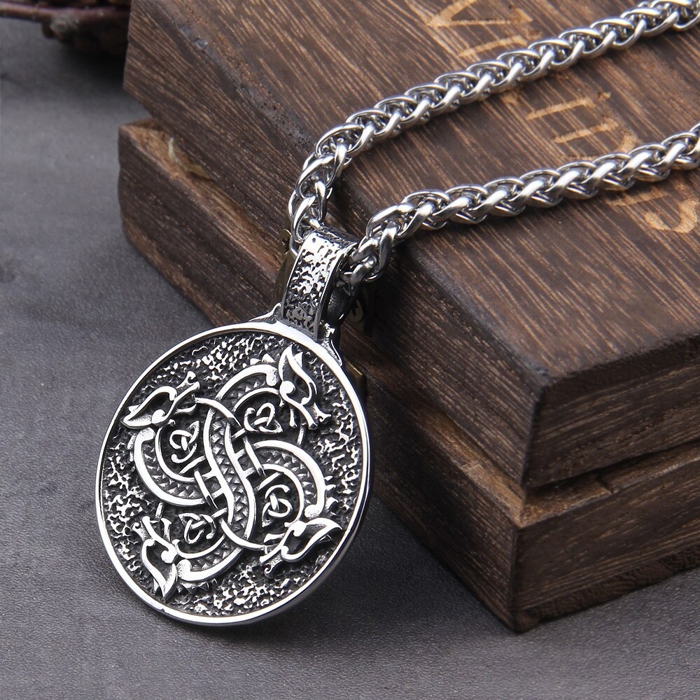 Dragon Pendant necklace Stainless Steel Jewlery Viking for Men