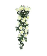 George Jimmy Rose Artificial Flowers Romantic Hanging Flower Vine Valent... - $22.71