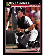 1991 Score Baseball Card, #833, Ron Karkovice, Chicago White Sox - $0.99