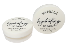 2 Bath & Body Works Vanilla Hydrating Lip Balm Shea Butter Moisture New Sealed - $20.29