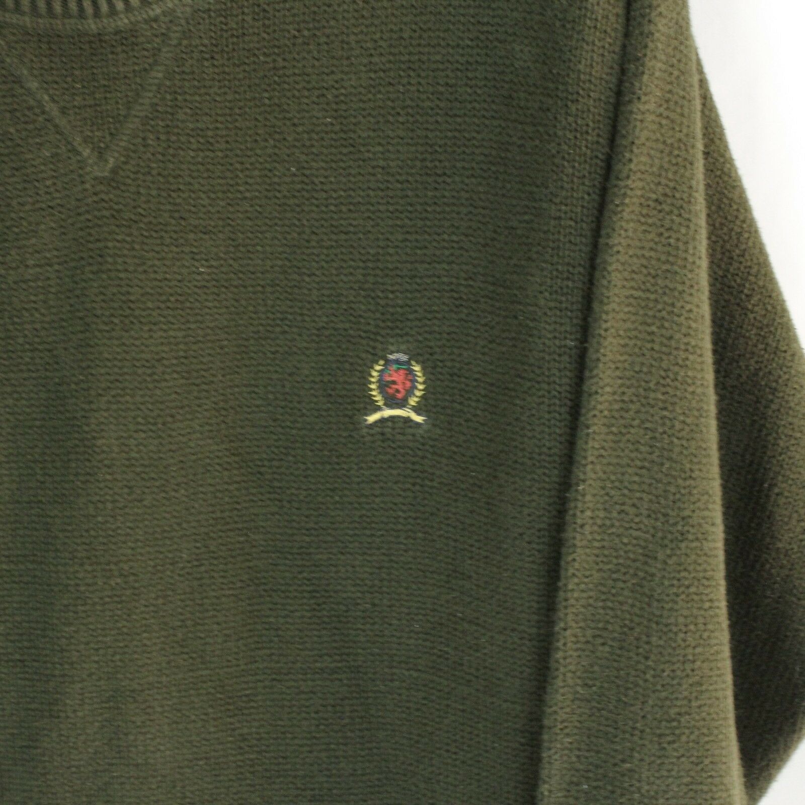 tommy hilfiger crew neck green