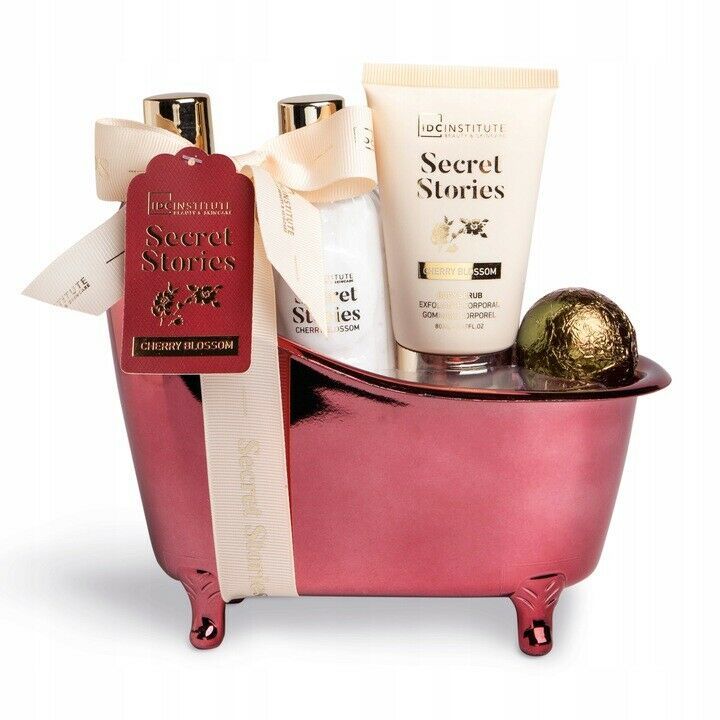Primary image for IDC Institute Secret Stories Cherry Blossom Body Care Set Exclusive Bath Kit