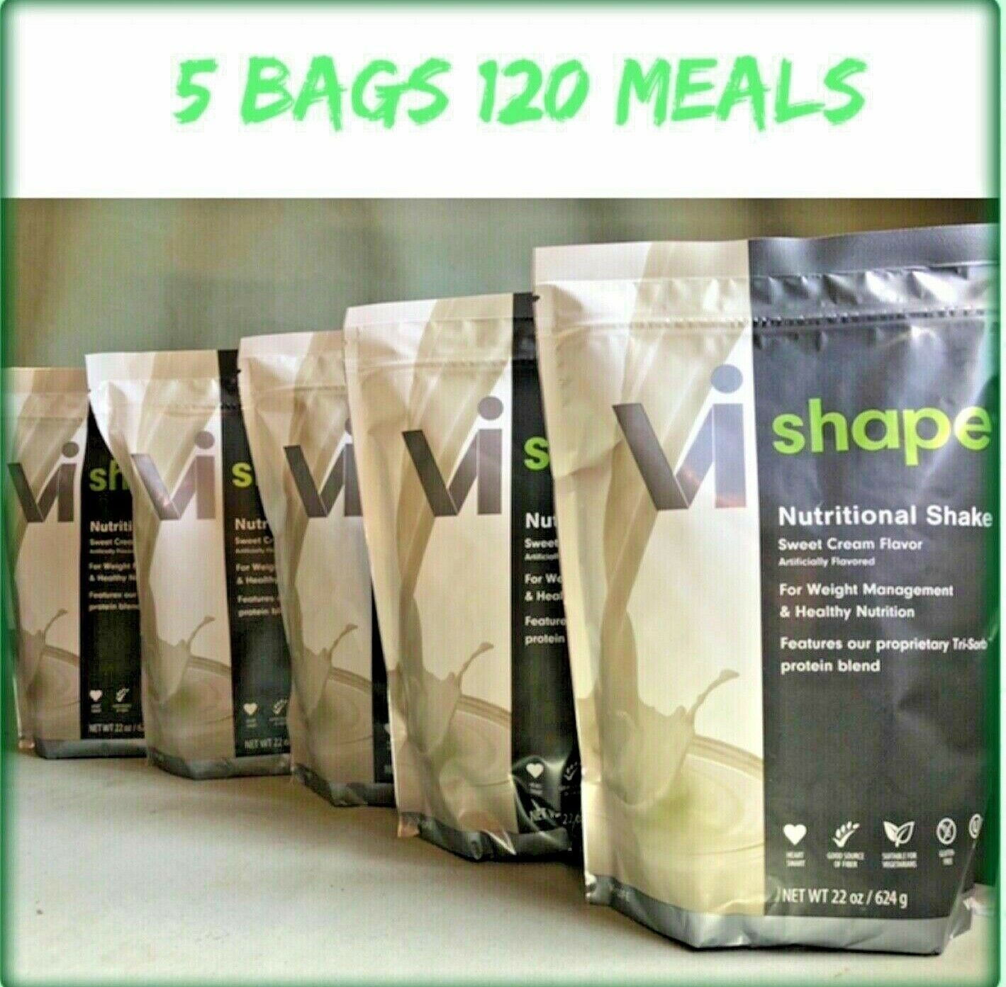 Visalus Vi SHAPE Nutritional Shake Mix Sweet Cream (5 Bags/110oz