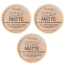 (3 Pack)Rimmel London Stay Matte Pressed Powder RIMM029358 Sandstorm 004,0.49 oz - $18.99