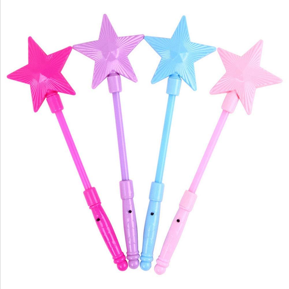 Light Up Super Star Wands For Kids LED Flash Wands Luminous Toys(4Pcs ...